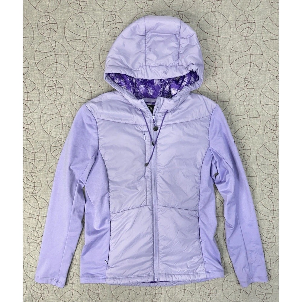 Sun Mountain Windwear Insulated Hooded Zip Jacket‎ Purple / Women's Medium